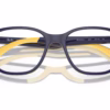 Ray-Ban RY9078V 3937 - Dark Blue On Yellow eyeglasses angle view