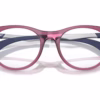Ray-Ban RY9082V 7504 - Transparent Violet eyeglasses angle view
