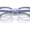 Ray-Ban RY9098V 3961 - Top Violet On Transparent Violet eyeglasses angle view