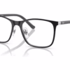 Ray-Ban RY9551V 4064 - Black On Silver eyeglasses angle view