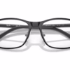 Ray-Ban RY9551V 4064 - Black On Silver eyeglasses angle view