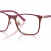 Ray-Ban RY9551V 4077 - Bordeaux On Rose Gold eyeglasses angle view