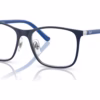 Ray-Ban RY9551V 4094 - Blue On Silver eyeglasses angle view