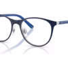 Ray-Ban RY9552V 4094 - Matte Blue On Silver eyeglasses angle view