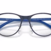 Ray-Ban RY9552V 4094 - Matte Blue On Silver eyeglasses angle view