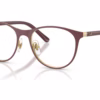 Ray-Ban RY9552V 4097 - Dark Red On Arista Gold eyeglasses angle view