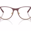 Ray-Ban RY9552V 4097 - Dark Red On Arista Gold eyeglasses front view