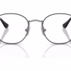 Ray-Ban RY9572V 4064 - Black On Silver eyeglasses front view