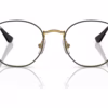 Ray-Ban RY9572V 4086 - Black On Gold eyeglasses front view