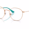 Ray-Ban RY9572V 4096 - Rosegold eyeglasses angle view
