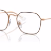 Ray-Ban RY9594V 4087 - Brown On Rose Gold eyeglasses angle view