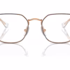 Ray-Ban RY9594V 4087 - Brown On Rose Gold eyeglasses front view