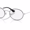 Ray-Ban RY9645V 4064 - Black On Silver eyeglasses angle view