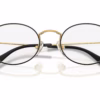 Ray-Ban RY9645V 4086 - Black On Gold eyeglasses angle view