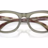 Ray-Ban RY9707V 3925 - Transparent Green eyeglasses angle view