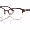 Versace VE1233Q 1344 - Brown/Pale Gold eyeglasses angle view
