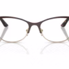 Versace VE1233Q 1344 - Brown/Pale Gold eyeglasses front view