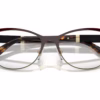 Versace VE1233Q 1344 - Brown/Pale Gold eyeglasses angle view