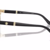 Versace VE1233Q 1366 - Black/Pale Gold eyeglasses side view