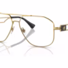 Versace VE1287 1002 - Gold eyeglasses angle view