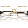 Versace VE1287 1002 - Gold eyeglasses angle view