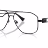 Versace VE1287 1261 - Matte Black eyeglasses angle view
