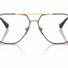 Versace VE1287 1443 - Black/Gold eyeglasses front view