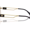 Versace VE1287 1443 - Black/Gold eyeglasses side view