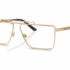 Versace VE1295 1002 - Gold eyeglasses angle view