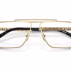 Versace VE1295 1002 - Gold eyeglasses angle view