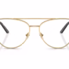 Versace VE1296 1002 - Gold eyeglasses front view