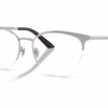 Versace VE1321 1526 - Silver Versace eyeglasses angle view