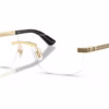 Versace VE1322 1002 - Gold Versace eyeglasses angle view