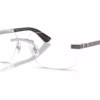 Versace VE1322 1526 - Silver Versace eyeglasses angle view