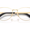 Versace VE1323 1002 - Gold Versace eyeglasses angle view