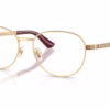 Versace VE1323 1480 - Gold Versace eyeglasses angle view