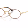 Versace VE1325D 1525 - Gold Versace/Havana eyeglasses angle view