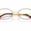 Versace VE1325D 1525 - Gold Versace/Havana eyeglasses angle view