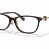 Versace VE3297D 108 - Dark Havana eyeglasses angle view
