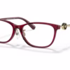 Versace VE3297D 388 - Transparent Red eyeglasses angle view