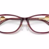Versace VE3297D 388 - Transparent Red eyeglasses angle view