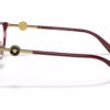 Versace VE3297D 388 - Transparent Red eyeglasses side view