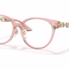Versace VE3302D 5322 - Transparent Pink eyeglasses angle view