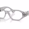 Versace VE3320U 593 - Grey Transparent eyeglasses angle view