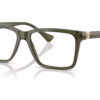 Versace VE3328 5542 - Transparent Green eyeglasses angle view