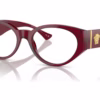 Versace VE3345 5430 - Bordeaux Transparent eyeglasses angle view