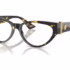 Versace VE3366F 5428 - Brown/Yellow Havana eyeglasses angle view