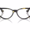 Versace VE3366F 5428 - Brown/Yellow Havana eyeglasses front view