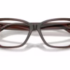 Versace VE3382F 5332 - Brown Transparent Gradient Beige eyeglasses angle view