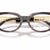 Versace VE3383F 108 - Havana eyeglasses angle view